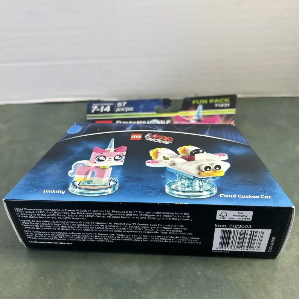 LEGO Dimensions 71231 Unikitty Fun Pack Sealed Cloud Cuckoo Car 57 Pc New In Box